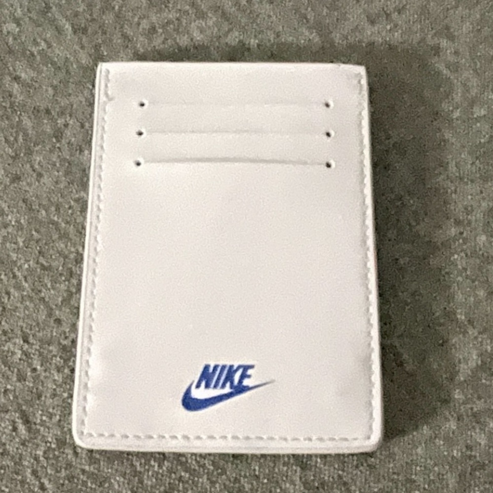 Nike White Card Holder